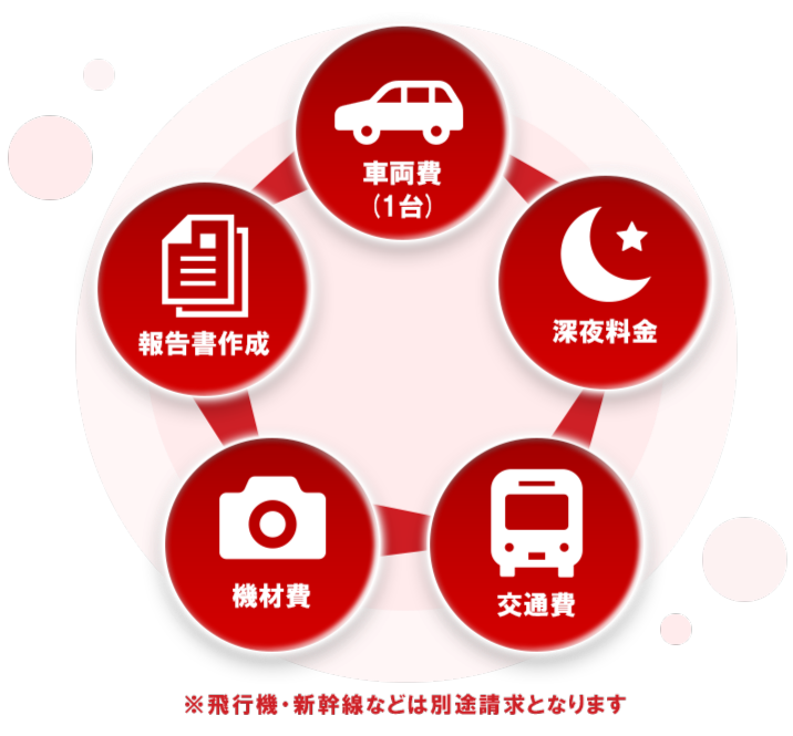 調査にかかる諸経費